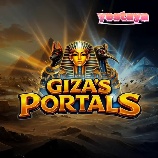 Giza’s Portals slot machine interface na may temang sinaunang Ehipto.
